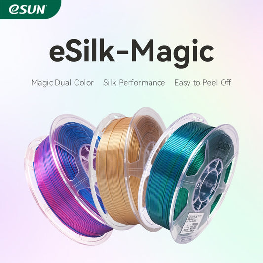 eSun Silk PLA Filament For 3D Printer Magic Silk PLA 1.75mm 1KG Spool Two / Three Colors Printing Mystic PLA 3D Printer Filament